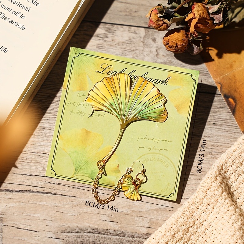 1 Pcs Vintage Leaf Bookmark Wi - đánh giá và giá Dried Flower Bookmark