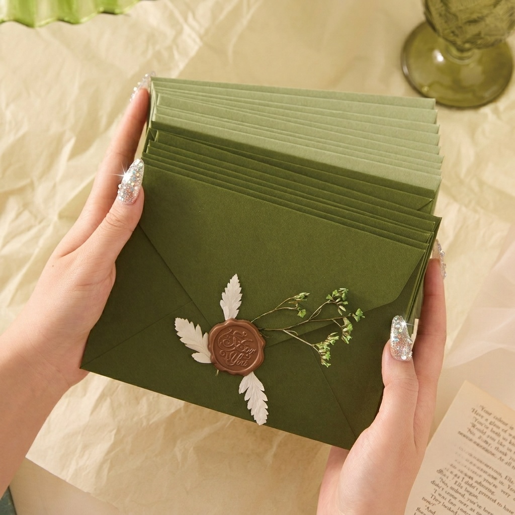 20/50 Pcs Avocado Romantic Env - đánh giá và giá Wax Seal Letter Kit