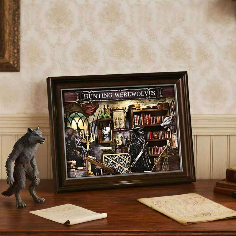 DIY 3D Wooden Book Nook Kit Mi - đánh giá và giá Engraved Wood Frame