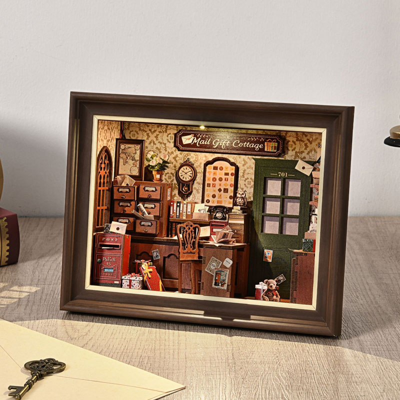 DIY 3D Wooden Book Nook Kit Mi - đánh giá và giá Engraved Wood Frame