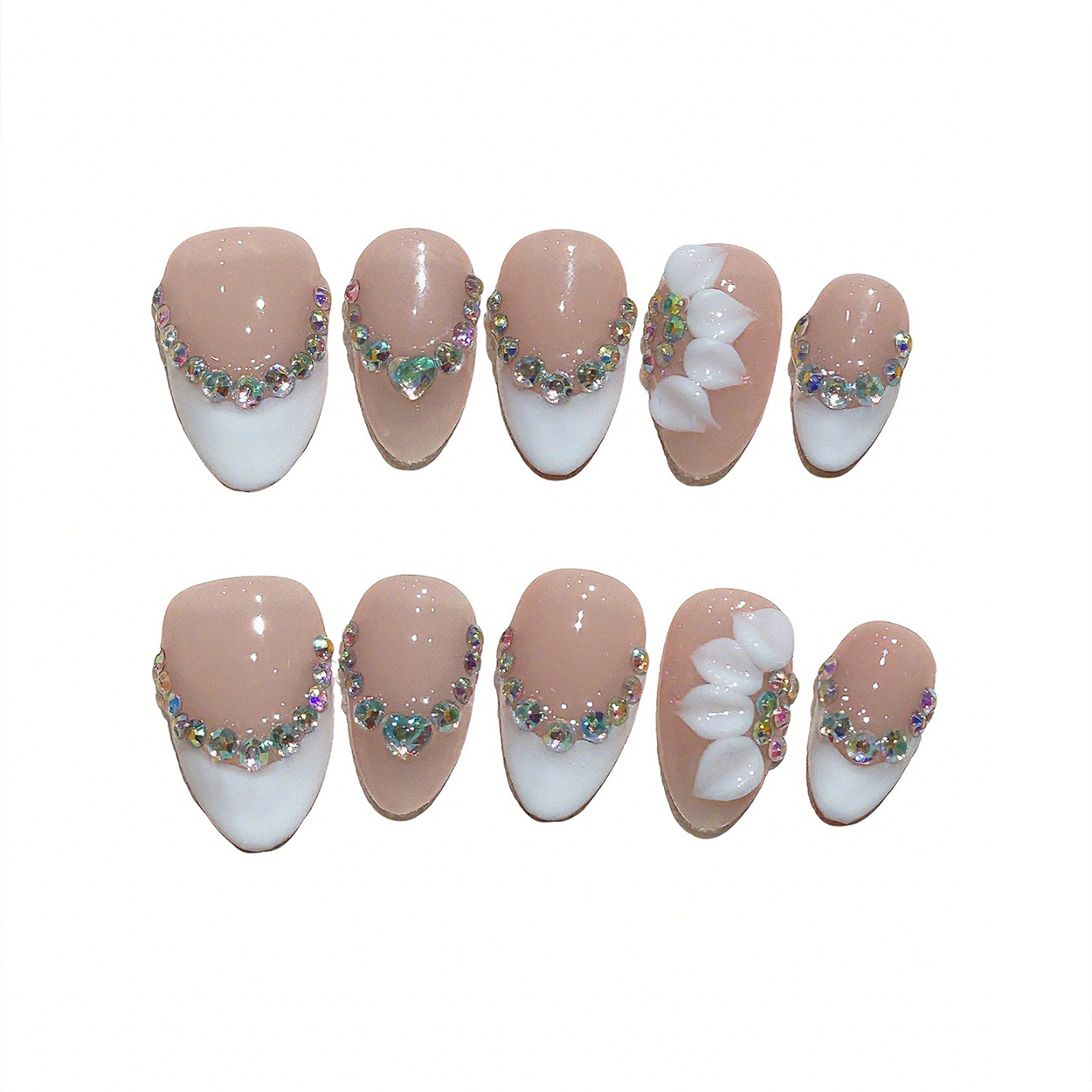 10pcs Short Almond Handmade Pr - đánh giá và giá Pressed Flower Art