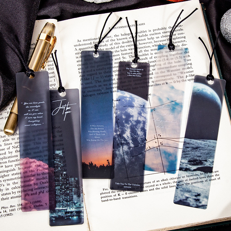5PCS Space Roaming Matte PET B - đánh giá và giá Dried Flower Bookmark