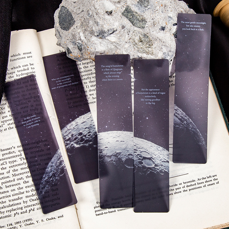 5PCS Space Roaming Matte PET B - đánh giá và giá Dried Flower Bookmark