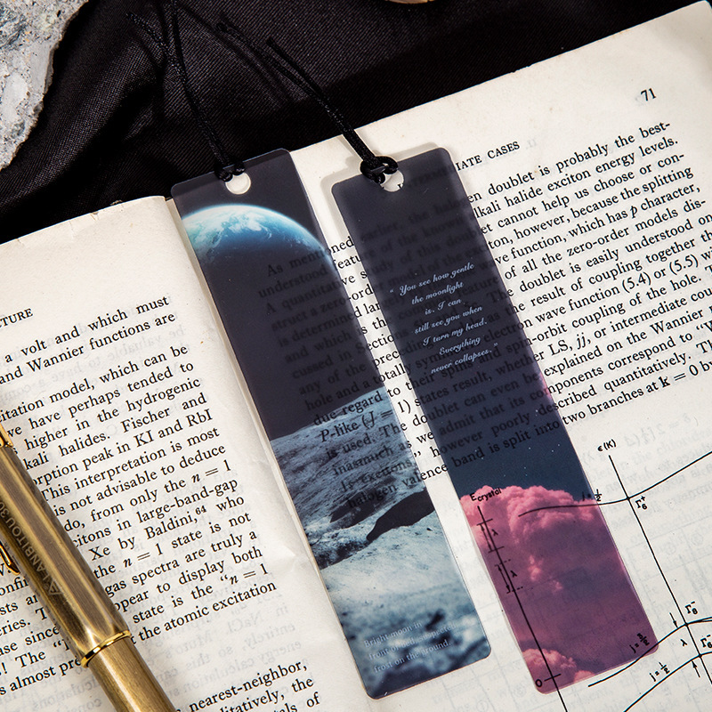5PCS Space Roaming Matte PET B - đánh giá và giá Dried Flower Bookmark