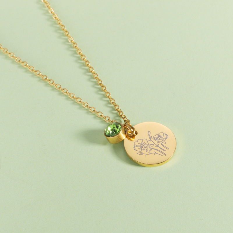 Pha Lê Sinh Tử Phù Vòng Đeo Cổ - đánh giá và giá Birth Flower Necklace