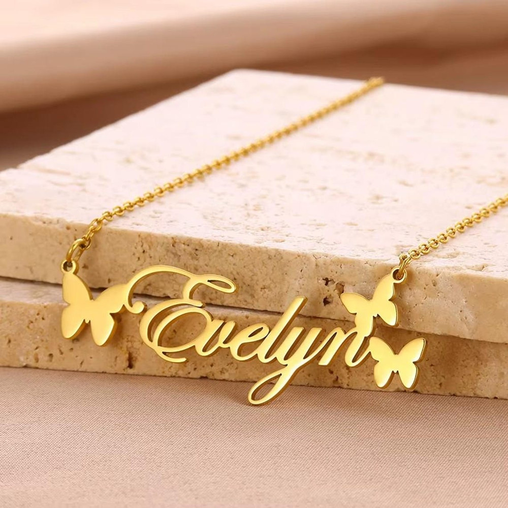 Custom Name Necklace Personali - đánh giá và giá Birth Flower Necklace