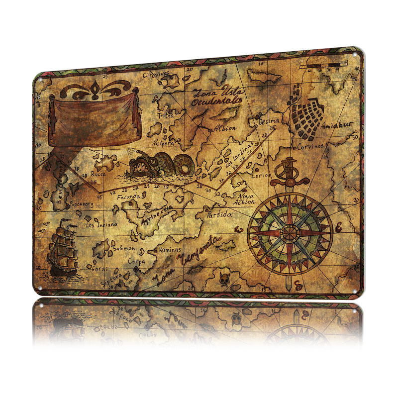 Vintage Map of the World Print - đánh giá và giá Custom Map Poster