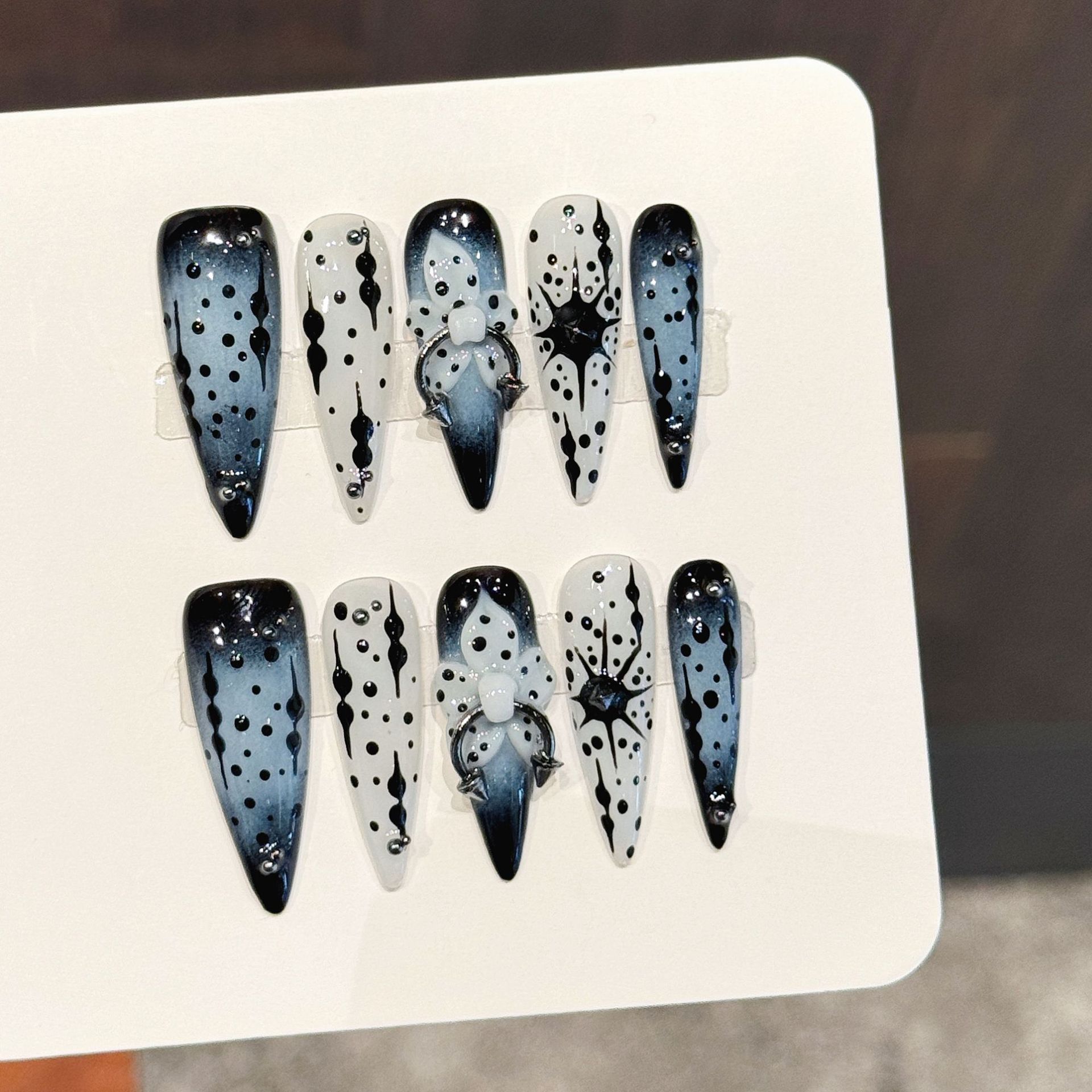 10pcs Gradient Ink Blue Handma - đánh giá và giá Pressed Flower Art